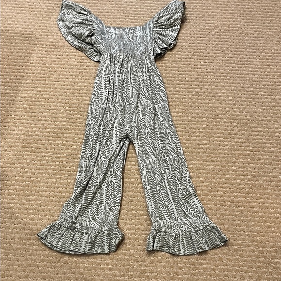 NWOT Kate Quinn Woods Fern Frond Green Jumpsuit - Picture 1 of 4